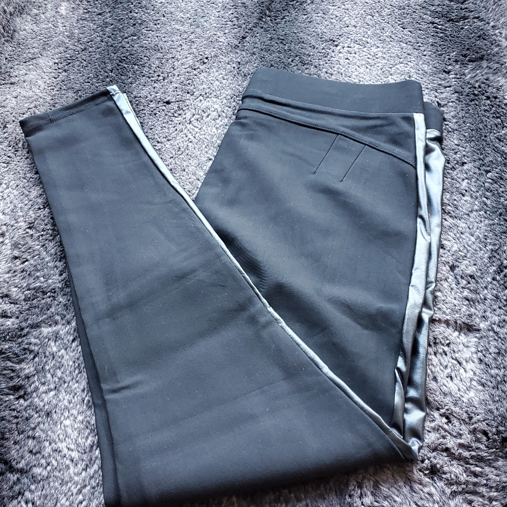 Maze leather strip pant‎